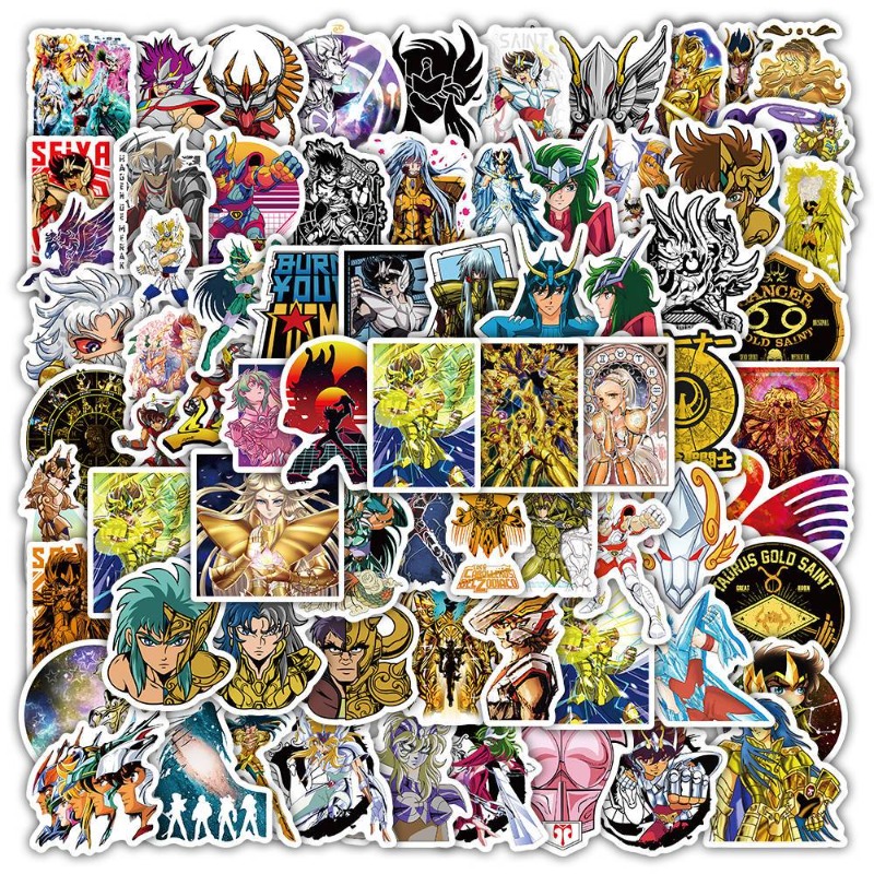Laptop Accessories Decoration - 101 個聖闘士星矢アニメステッカー漫画キャラクター DIY 自己粘着ステッカーラップトップデスク装飾デカール文具装飾
