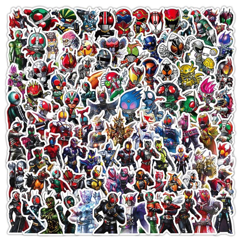 Laptop Accessories Decoration - 103 個仮面ライダーインス美的かわいい漫画ステッカー防水 DIY アニメグッズデカールノートブックラップトップデスクトップ装飾用