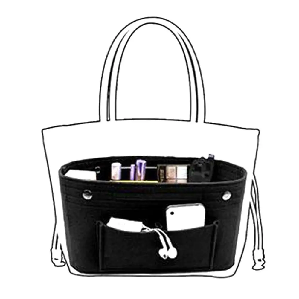 新しいソフトポーチオーガナイザーフェルトインサートバッグイン - Laptop Accessories Must Have のレビューと価格