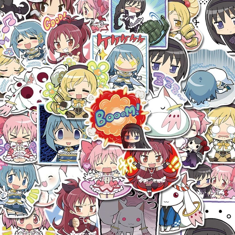48 個の漫画魔法少女まどか☆マギカステッカー - 高品質の - Laptop Accessories Decoration のレビューと価格