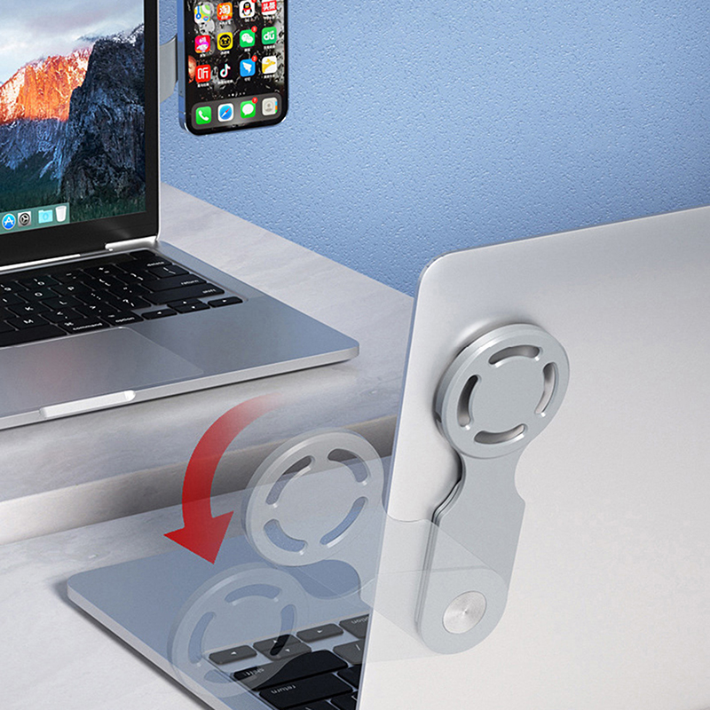 磁気ラップトップスクリーン電話ホルダー、コンピューター画面横 - Laptop Accessories Must Have のレビューと価格