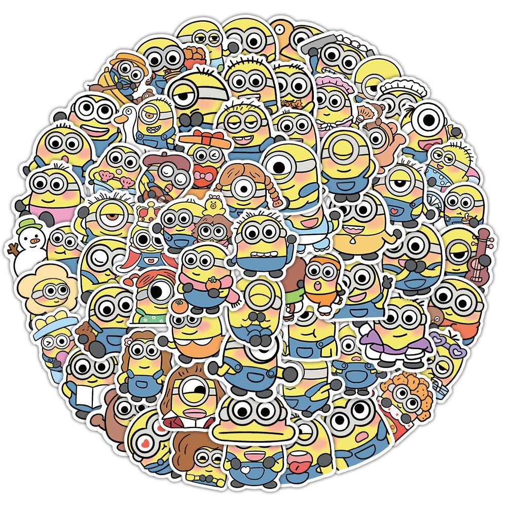 ミニオンズ映画アニメ漫画かわいい102枚ステッカー可愛いDI - Laptop Accessories Decoration のレビューと価格