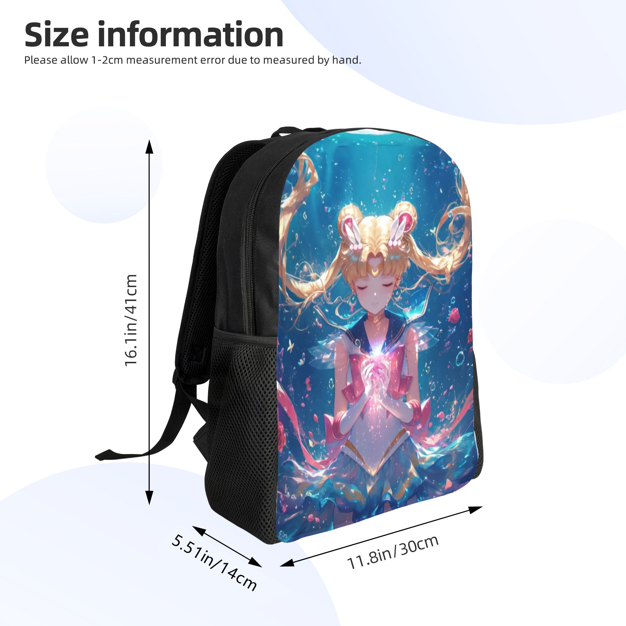 カスタム S-セーラームーン バックパック 女性 男性 大学 - Laptop Accessories For College のレビューと価格