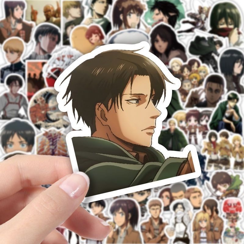 60枚入り 進撃の巨人 アニメステッカー かわいい 防水デカ - Laptop Accessories Decoration のレビューと価格
