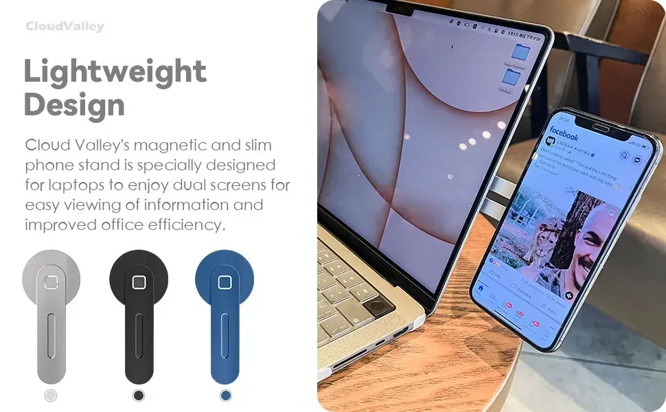 折りたたみ式磁気スマホホルダー、ノートパソコンモニター用ユニ - Laptop Accessories Must Have のレビューと価格