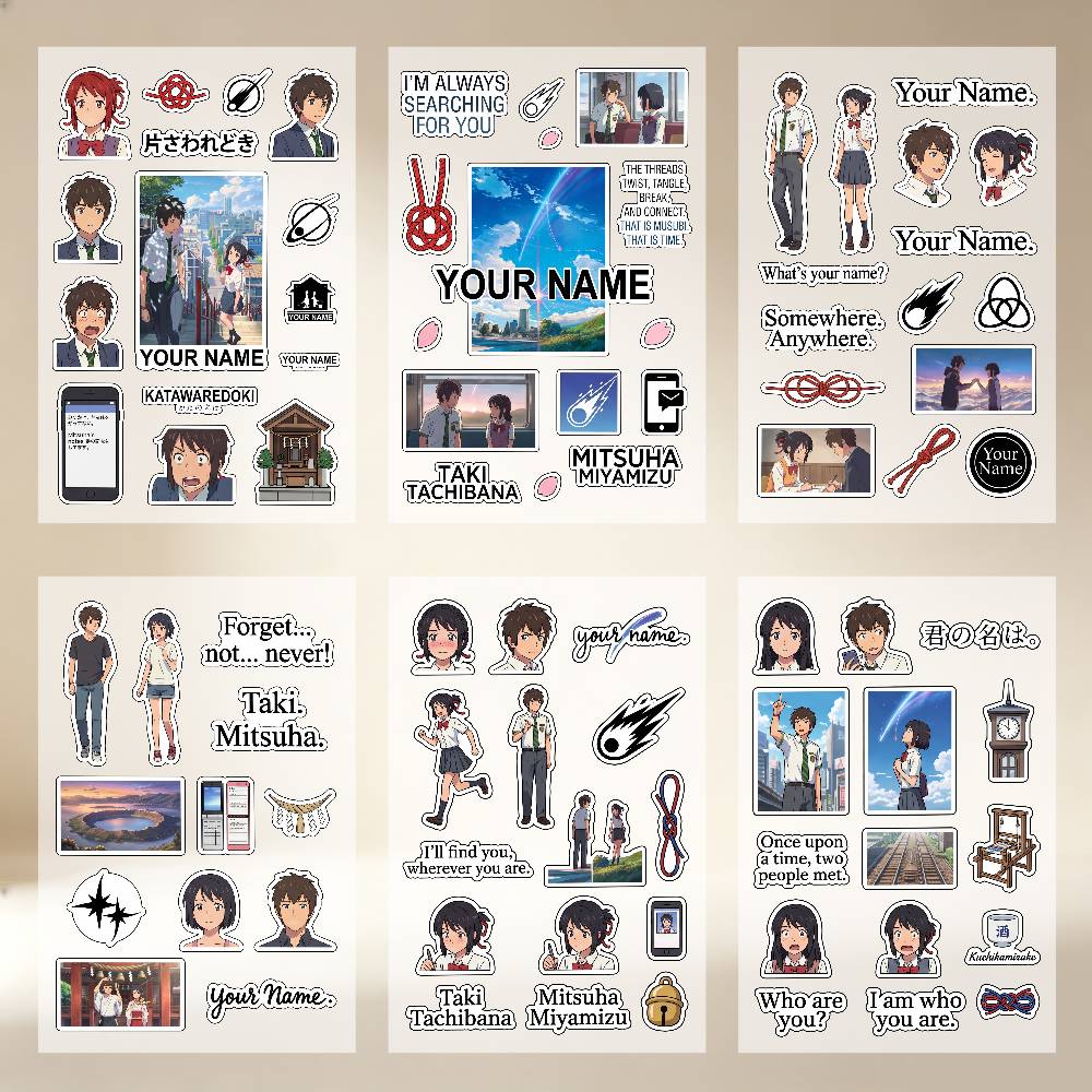アニメあなたの名前はみっとか映画ステッカー車体バンパー窓オー - Laptop Accessories Name のレビューと価格
