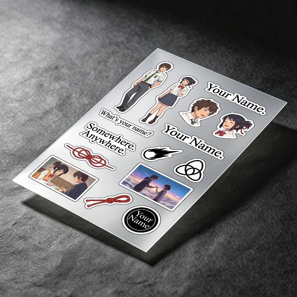 アニメあなたの名前はみっとか映画ステッカー車体バンパー窓オー - Laptop Accessories Name のレビューと価格