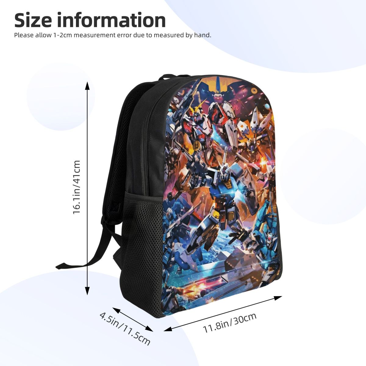 カスタマイズされた G ガンダム映画ラップトップバックパック - Laptop Accessories For College のレビューと価格