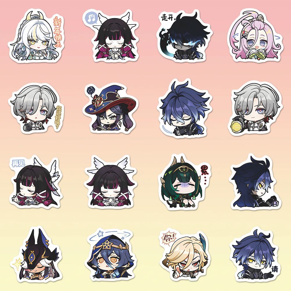 64 個原神インパクトムーンメイデンアニメステッカー漫画落書 - Laptop Accessories Decoration のレビューと価格