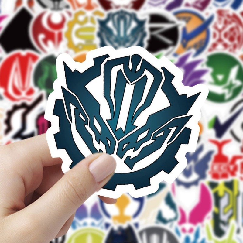 60 枚の仮面ライダーロゴステッカークリエイティブデカール防 - Laptop Accessories Decoration のレビューと価格