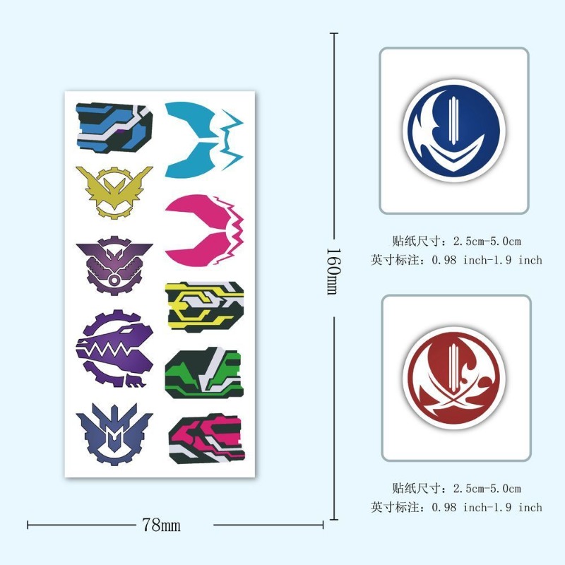 60 枚の仮面ライダーロゴステッカークリエイティブデカール防 - Laptop Accessories Decoration のレビューと価格